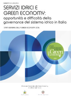 Servizi Idrici e Green Economy: opportunità e difficoltà della governance del sistema idrico in Italia